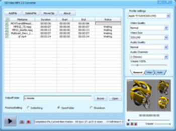 DDVideo MP4 Video Converter screenshot