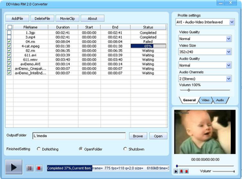 DDVideo RM Video Converter screenshot
