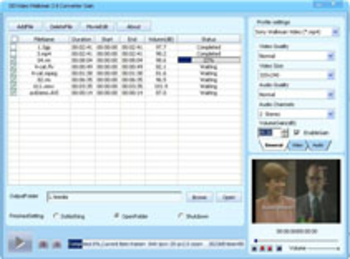 DDVideo Walkman Video Converter Gain screenshot