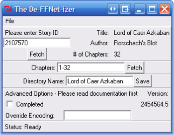 De-FFNet-Izer screenshot