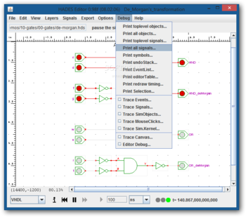 De Morgan's transformation screenshot 10