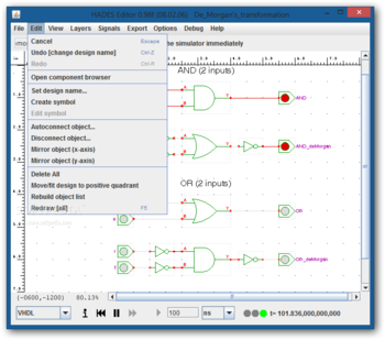 De Morgan's transformation screenshot 4