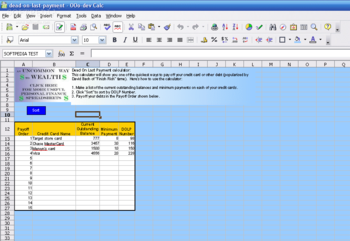 Dead On Last Payment Calculator screenshot