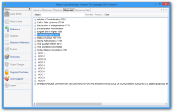 Dean's Law Dictionary screenshot 2