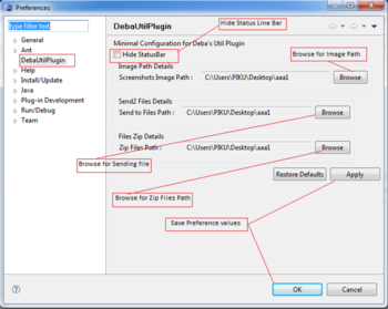 Deba Eclipse Util Plugin screenshot 3