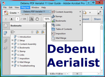 Debenu PDF Aerialist screenshot