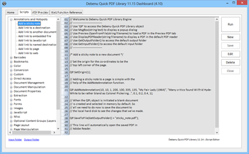 Debenu Quick PDF Library screenshot