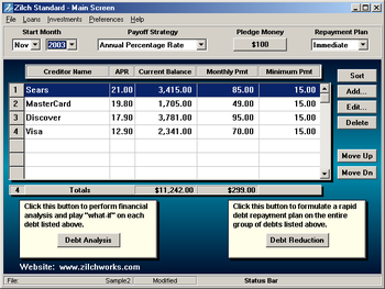 Debt Reduction - Zilch Standard screenshot 2