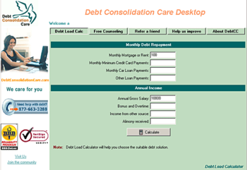 DebtCC Desktop screenshot