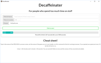 Decaffeinater screenshot 2