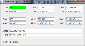 Decimal-Binary Unit Converter screenshot