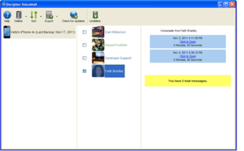 Decipher VoiceMail screenshot