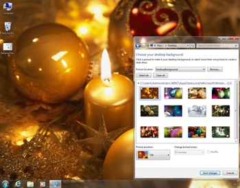 Decking the Halls Theme screenshot