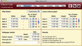 Decor Calc screenshot