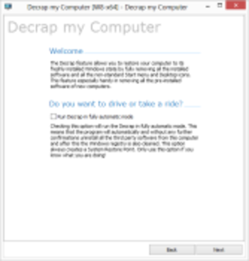 Decrap Portable screenshot