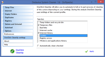 Dedaulus System Cleaner screenshot 13