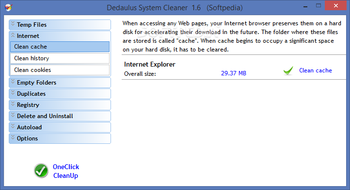 Dedaulus System Cleaner screenshot 4