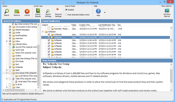 Deduper for Outlook screenshot