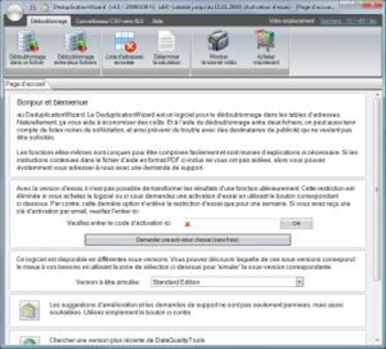DeduplicationWizard screenshot