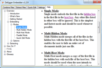 DeEgger Embedder screenshot 2