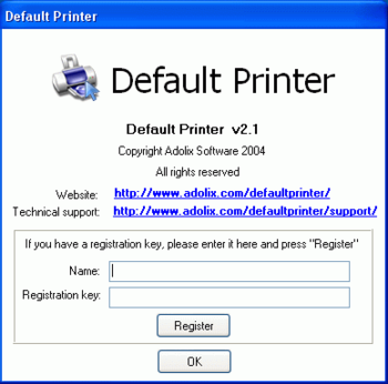 Default Printer screenshot