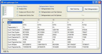 Defrag Manager ActiveX screenshot