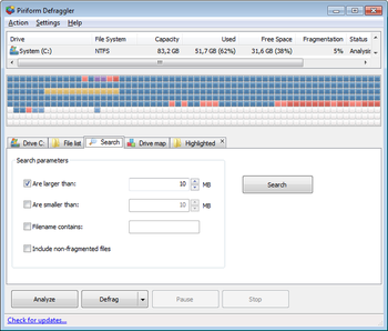 Defraggler screenshot 4