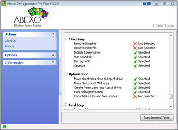 Defragmenter Pro Plus screenshot