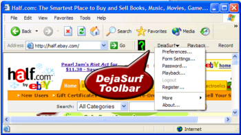 DejaSurf screenshot 2