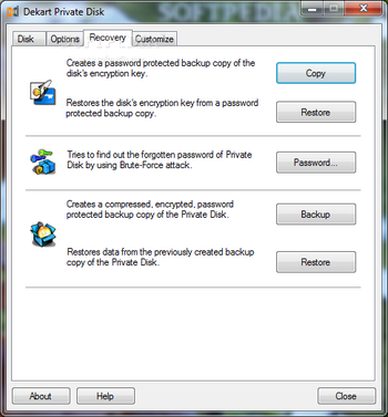 Dekart Private Disk screenshot 5