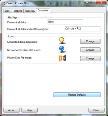 Dekart Private Disk screenshot 6