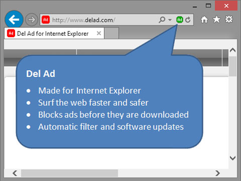 Del Ad for Internet Explorer screenshot