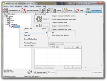 Delete Duplicates for Eudora screenshot 2