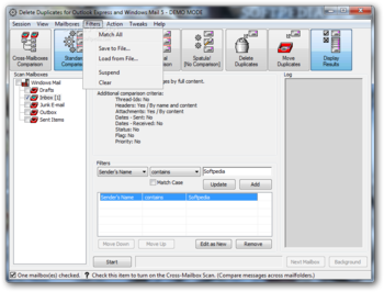 Delete Duplicates for Outlook Express and Windows Mail screenshot 4