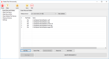 Delete Files Permanently screenshot