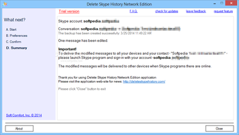 Delete Skype History Network Edition screenshot 4