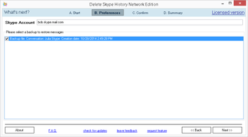 Delete Skype History Network Edition screenshot 2