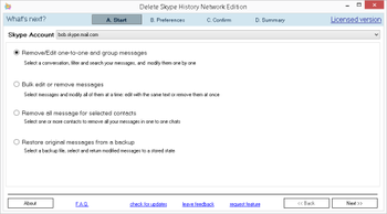 Delete Skype History Network Edition screenshot 5