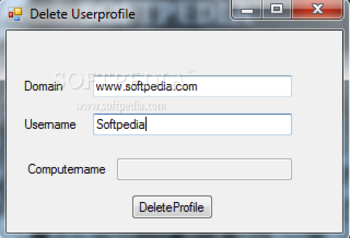 Delete UserProfile screenshot