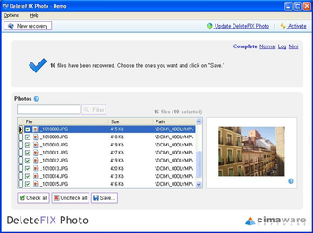 DeleteFIX Photo recovery screenshot 2