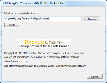 DeleteLongPath screenshot
