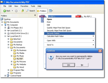 DeleteOnClick screenshot 2