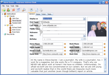 Delicious Address Book screenshot