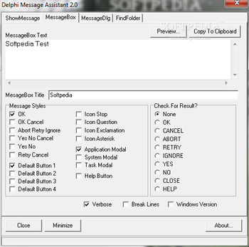 Delphi Message Assistant screenshot 2