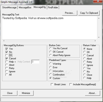 Delphi Message Assistant screenshot 3