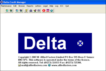 Delta Credit Manager screenshot
