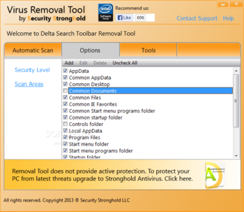 Delta Search Toolbar Removal Tool screenshot 3