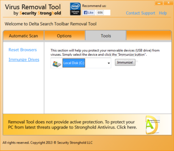 Delta Search Toolbar Removal Tool screenshot 5