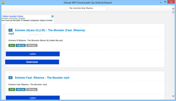 Deluxe MP3 Downloader screenshot 2