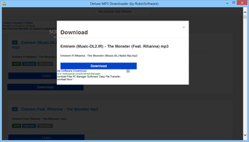 Deluxe MP3 Downloader screenshot 3
